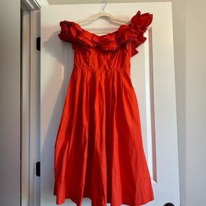 Anthropologie Ruffled Dress by Maeve